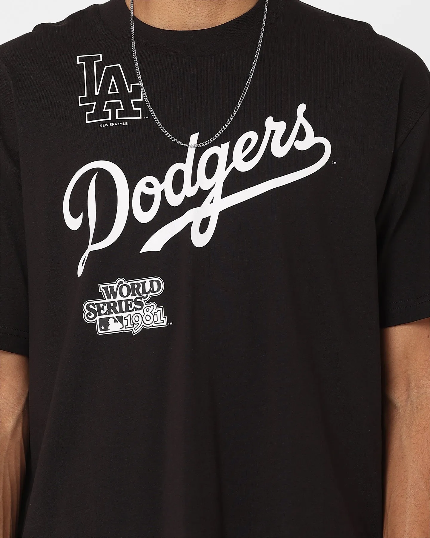 Trendy popularity New Era Los Angeles Dodgers Oversized T-Shirt Black