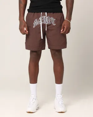 sequined details Chill Flex Saint Morta Lucius Shorts Chocolate