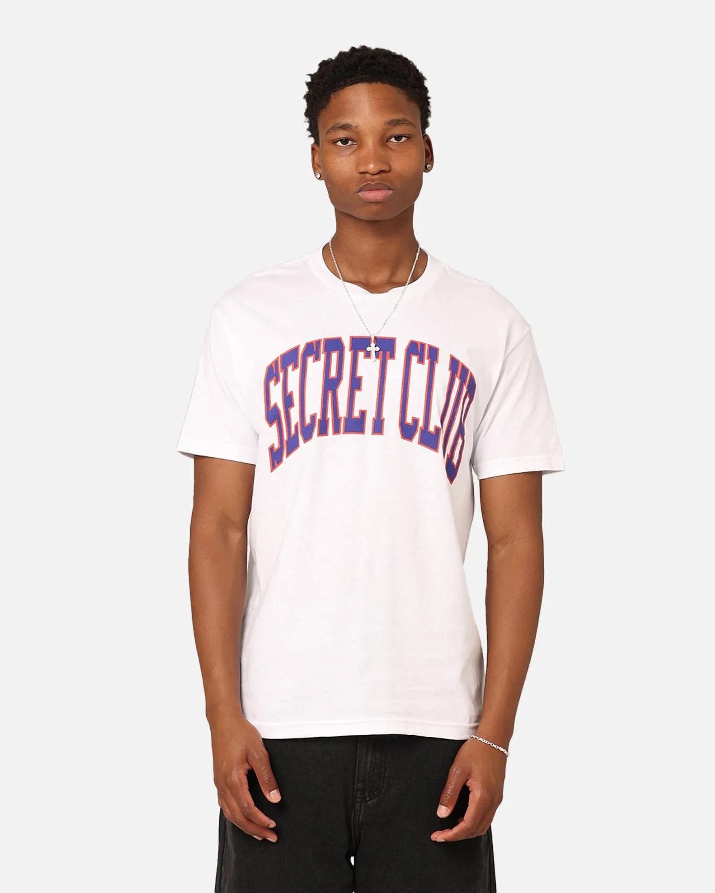Casual Comfort Fit shopping Secret Club Arc T-Shirt White