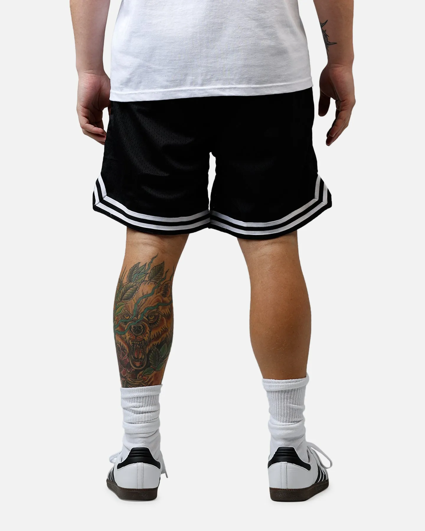 Playful Prints Versatile Wear Carre Outlaw Mesh Shorts Black