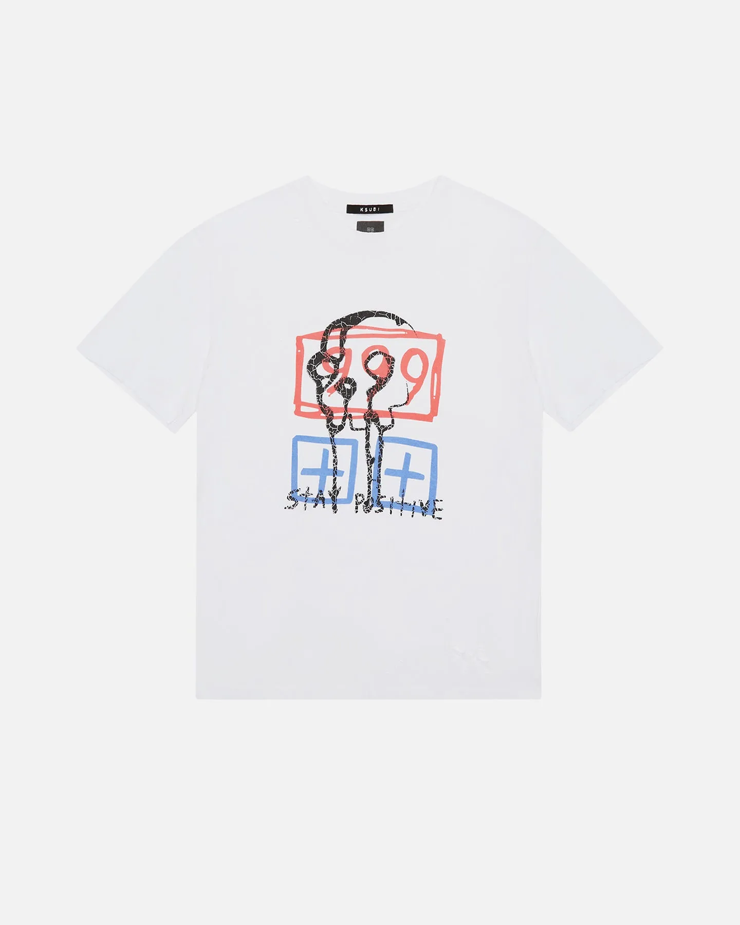 Ksubi X Juice Wrld Kash T-Shirt White Adjustable Hem