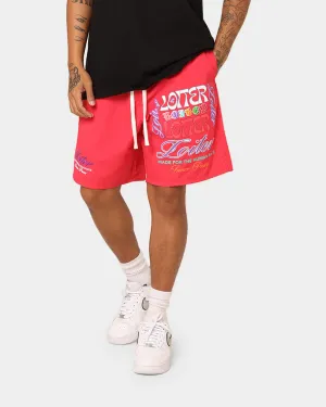 Loiter Forbidden Walk Shorts Red stretchy fabric Eco Friendly Fabric