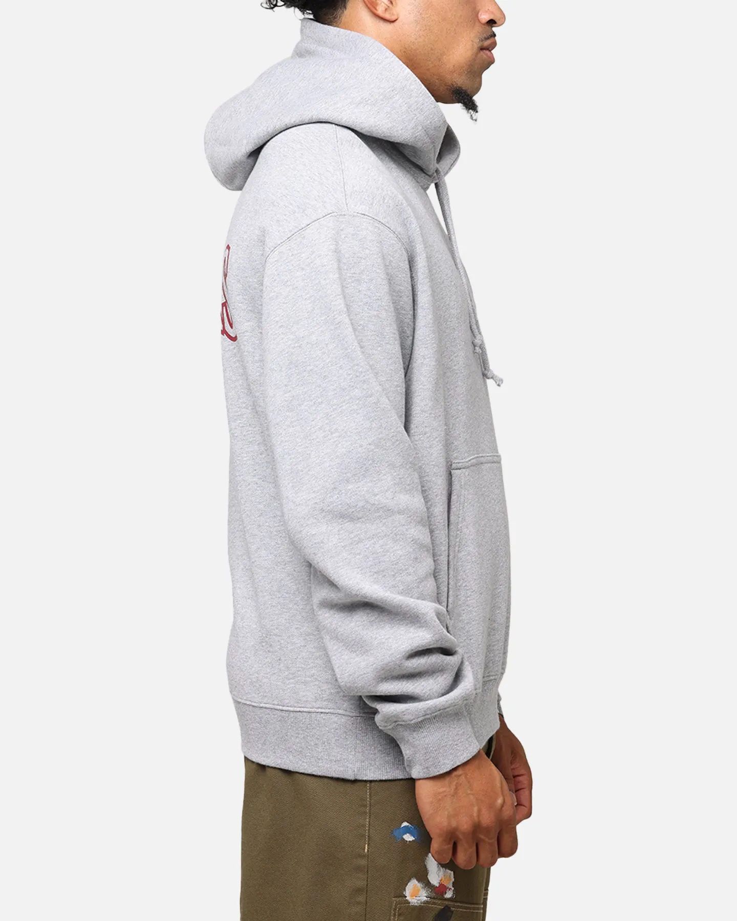 Running Gear Collectible Majestic Athletic Los Angeles Dodgers Arch Mercer Hoodie Grey Marle