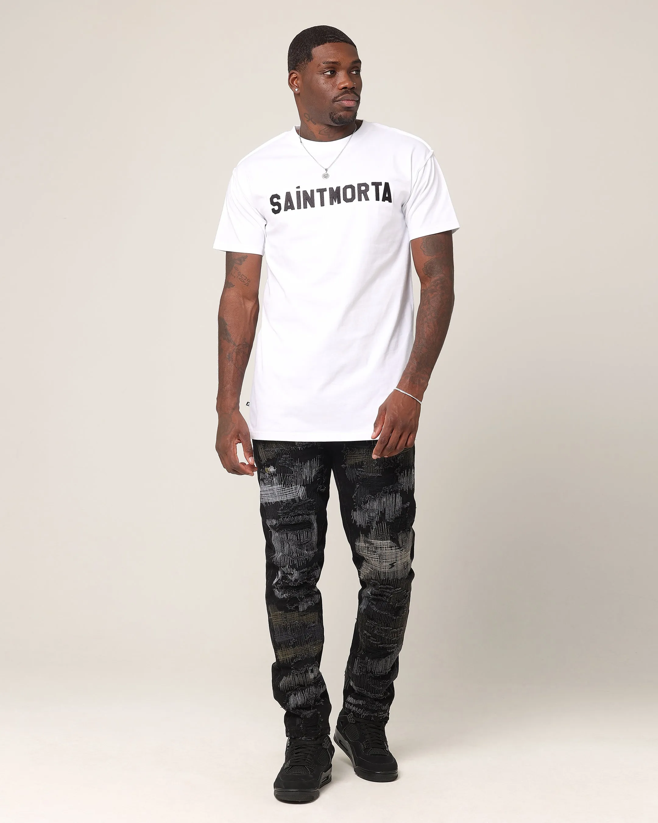 Easy to Style Saint Morta Yearbook Lafayette T-Shirt White/Black