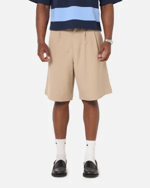 Layering Essential Urban Flex XXIII Baggy Pleated Shorts Tan