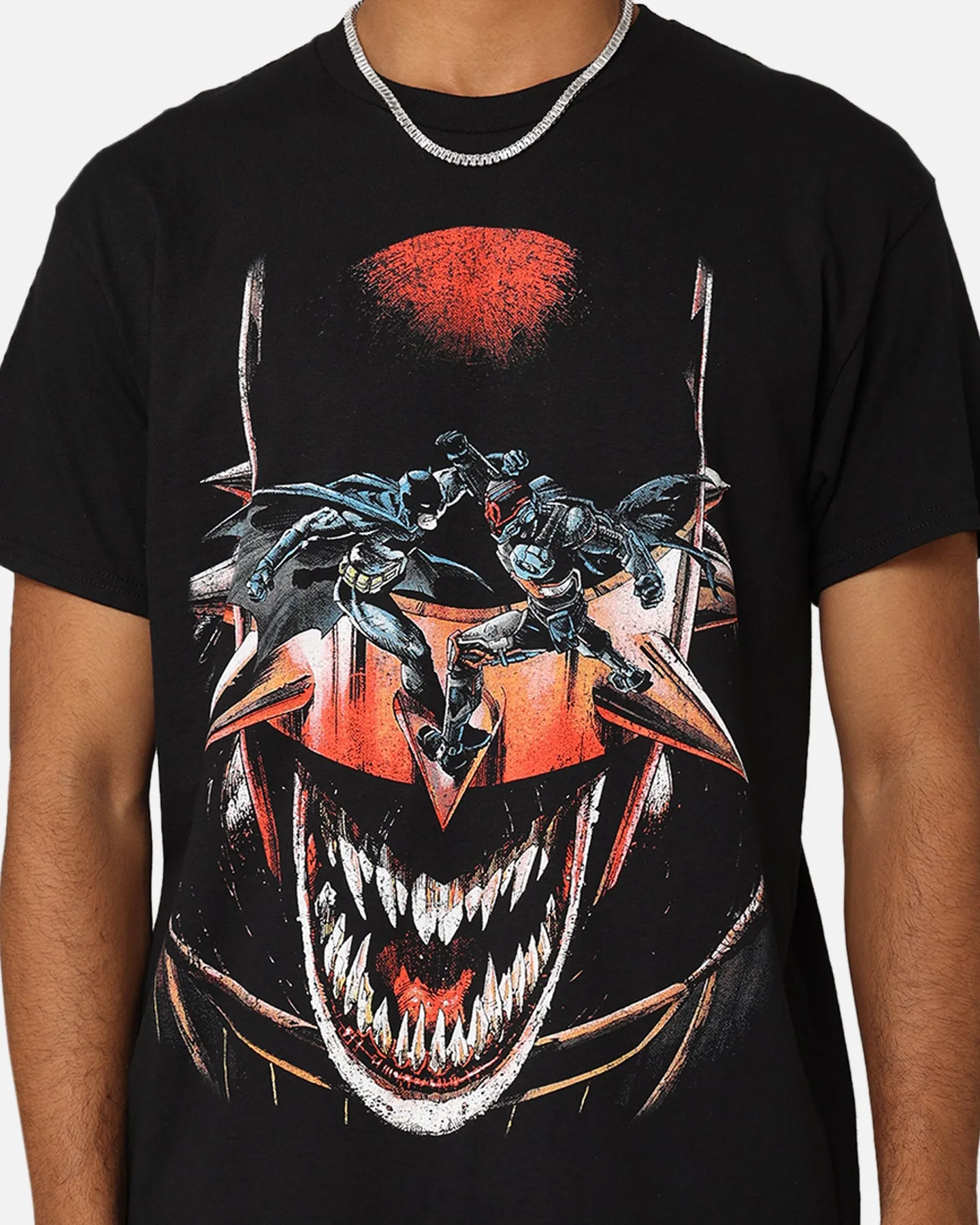 Stylish Wearable Goat Crew X DC Batman Who Laughs T-Shirt Black