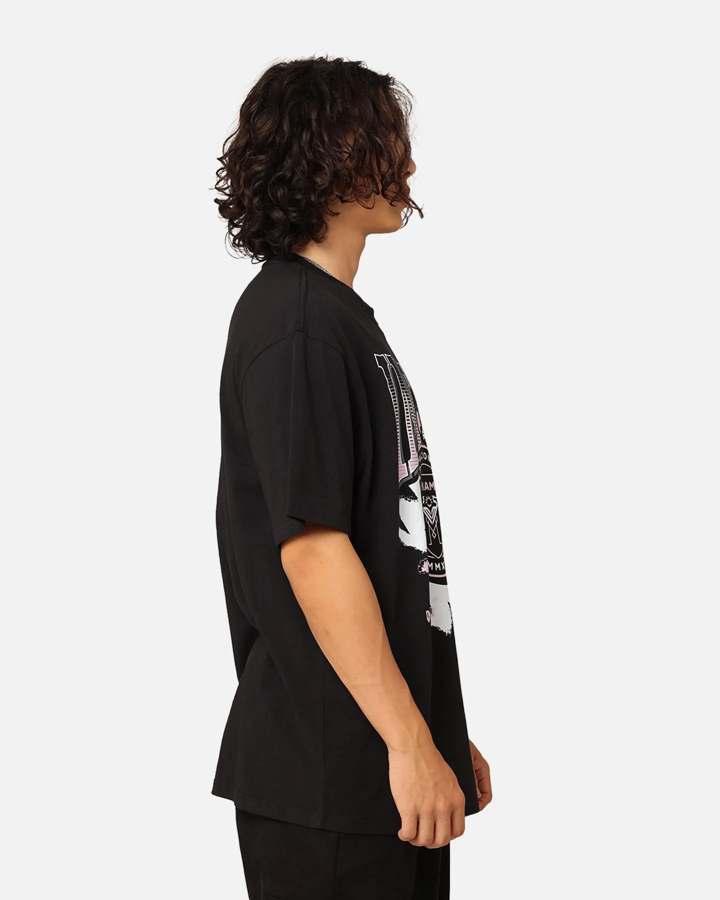 Mitchell & Ness Inter Miami Brush Off T-Shirt Black Versatile Design