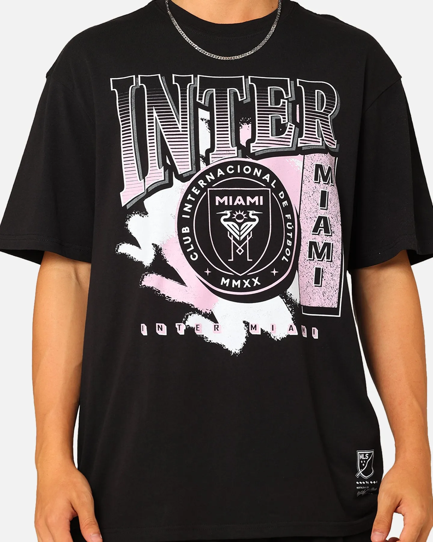 SunProtectionFabric Mitchell & Ness Inter Miami Brush Off T-Shirt Black