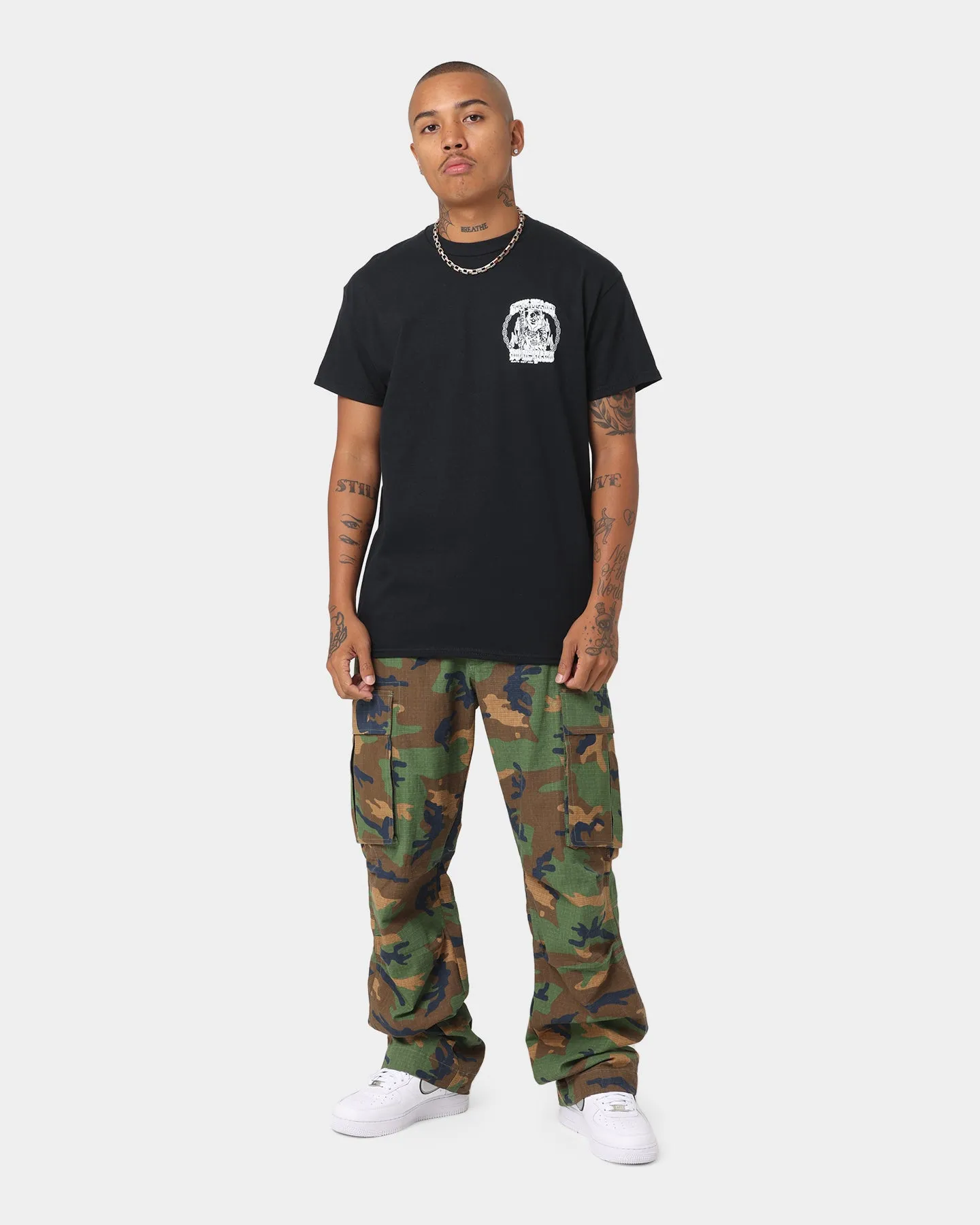 Rats Get Fat Till Death T-Shirt Black Layering Options