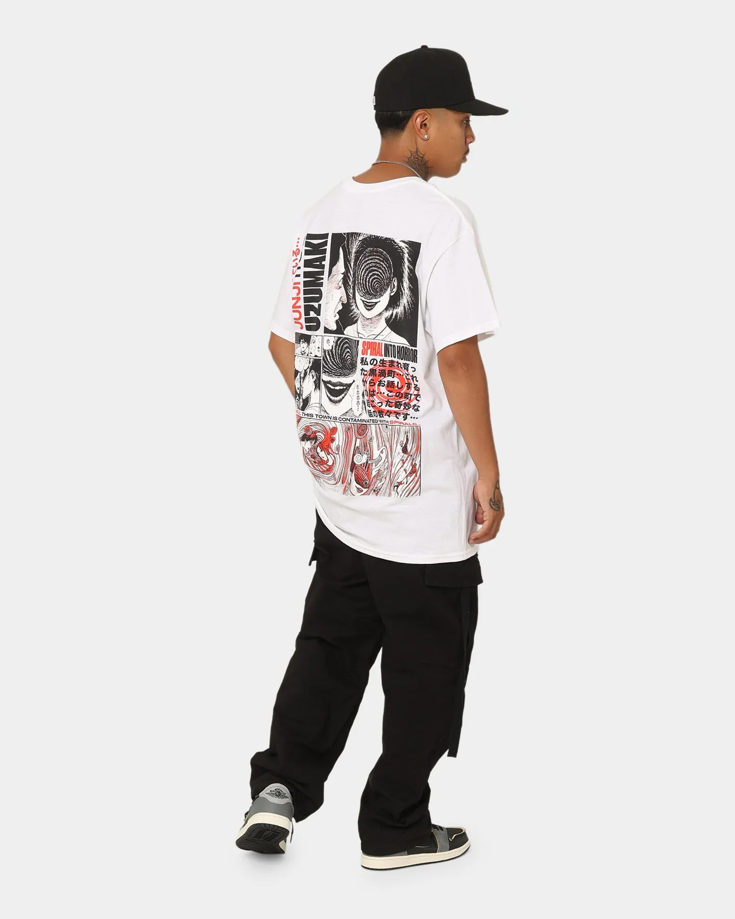 Goat Crew Uzumaki T-Shirt White OdorResistantTechnology Bohemian style