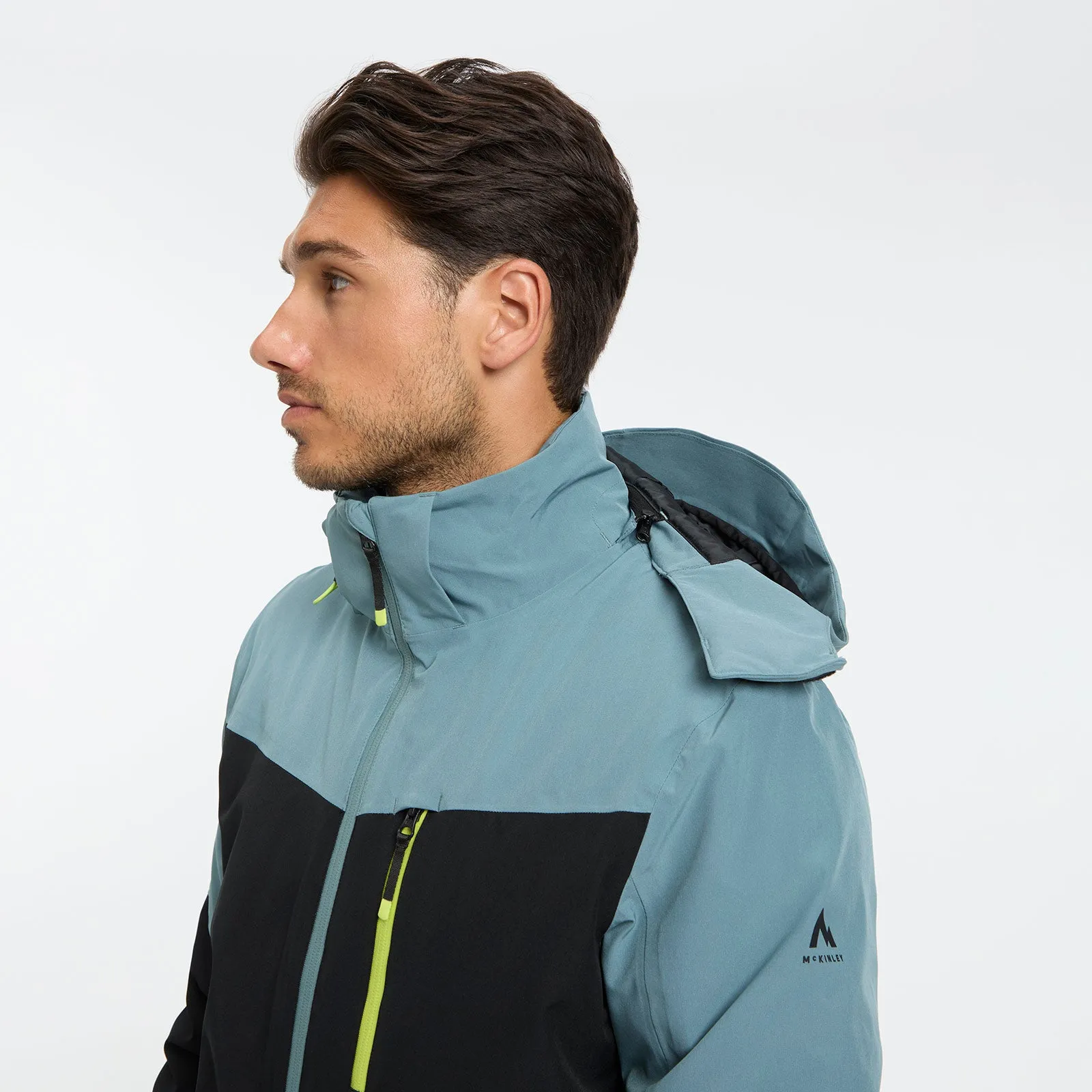 McKinley Fabian Mens Padded Jacket Anti Static Lining Button-up