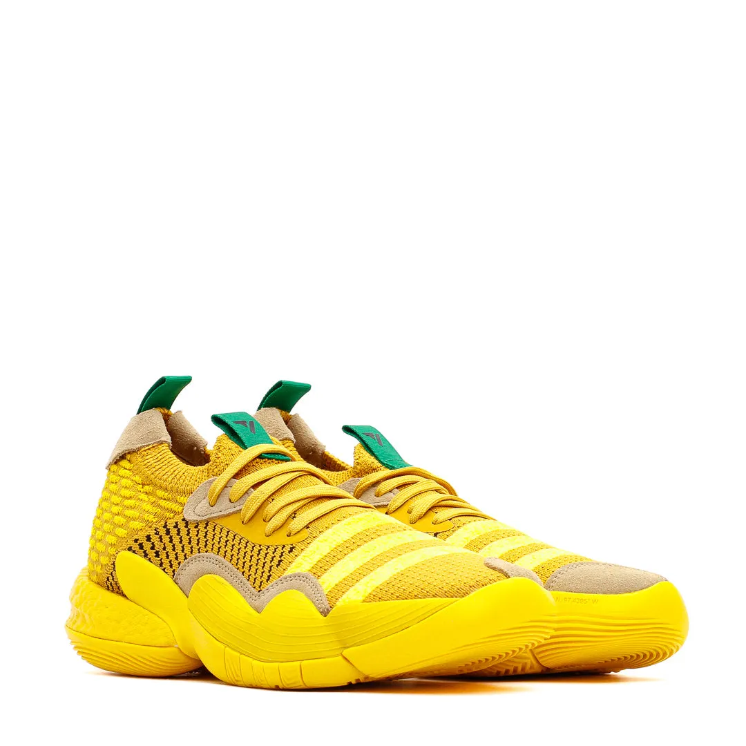 Adidas Basketball Men Trae Young 2 Yellow IG4793 Treaded Pattern Breathable Airflow Channels