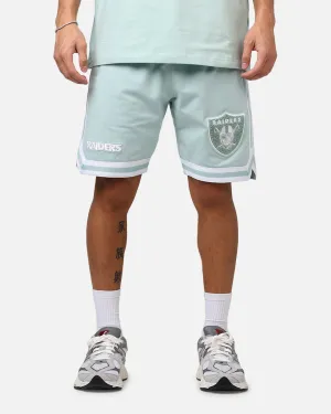Easy Care Fabric Balanced Design New Era Las Vegas Raiders 'Logo Select Mint' Shorts Mint/White