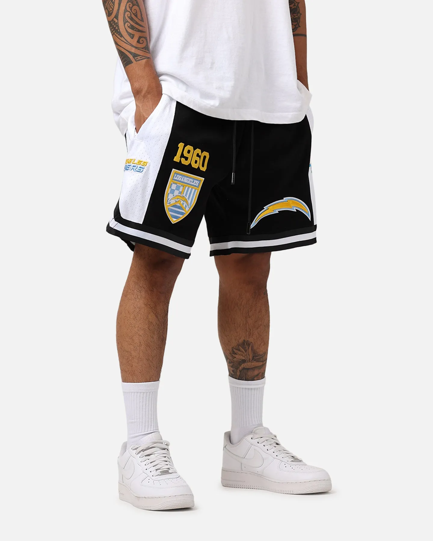 Pro Standard Los Angeles Chargers Fast Lane 2.0 Shorts Black button fly