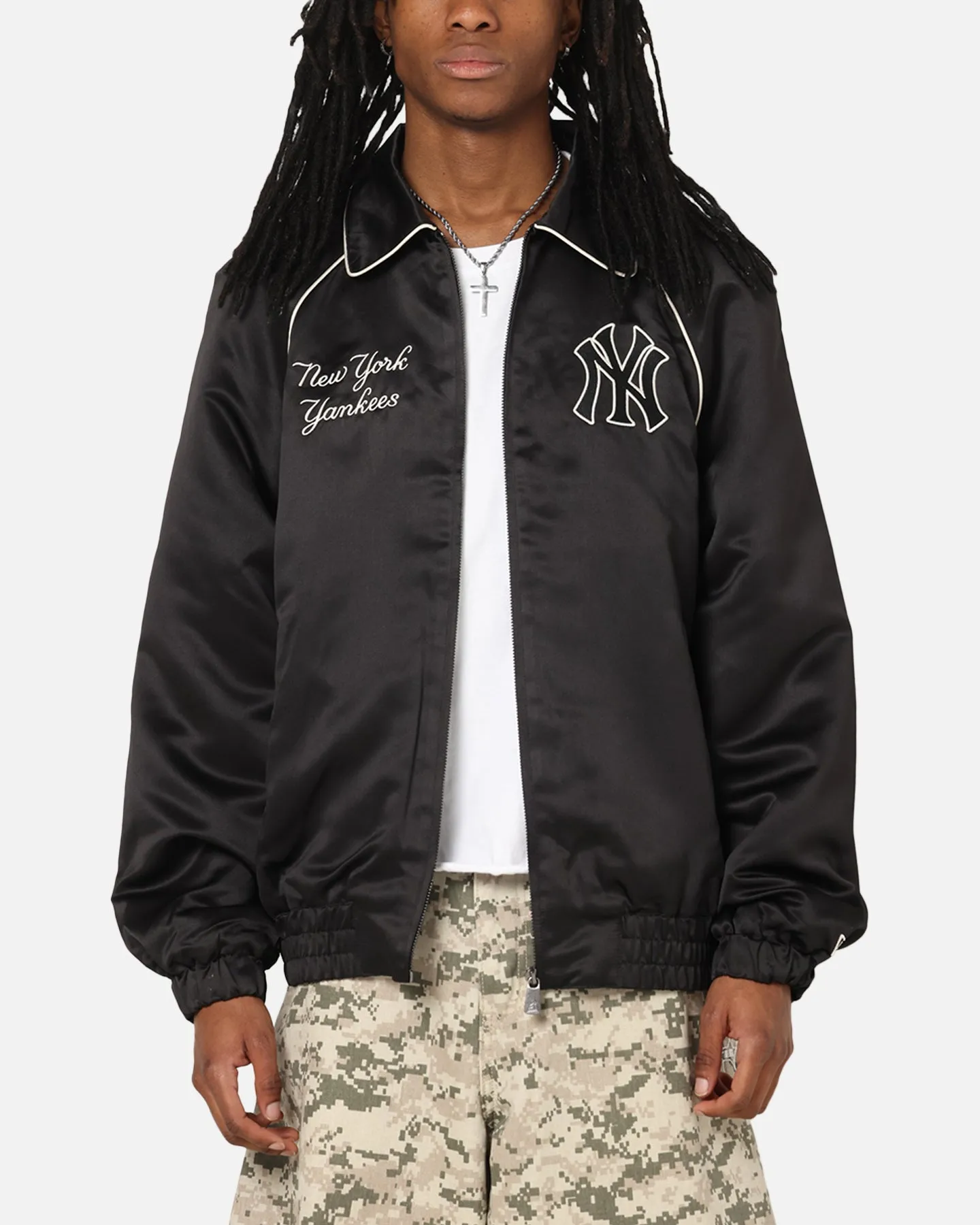 New Era New York Yankees MLB Club Jacket Black Deal Layered Wear