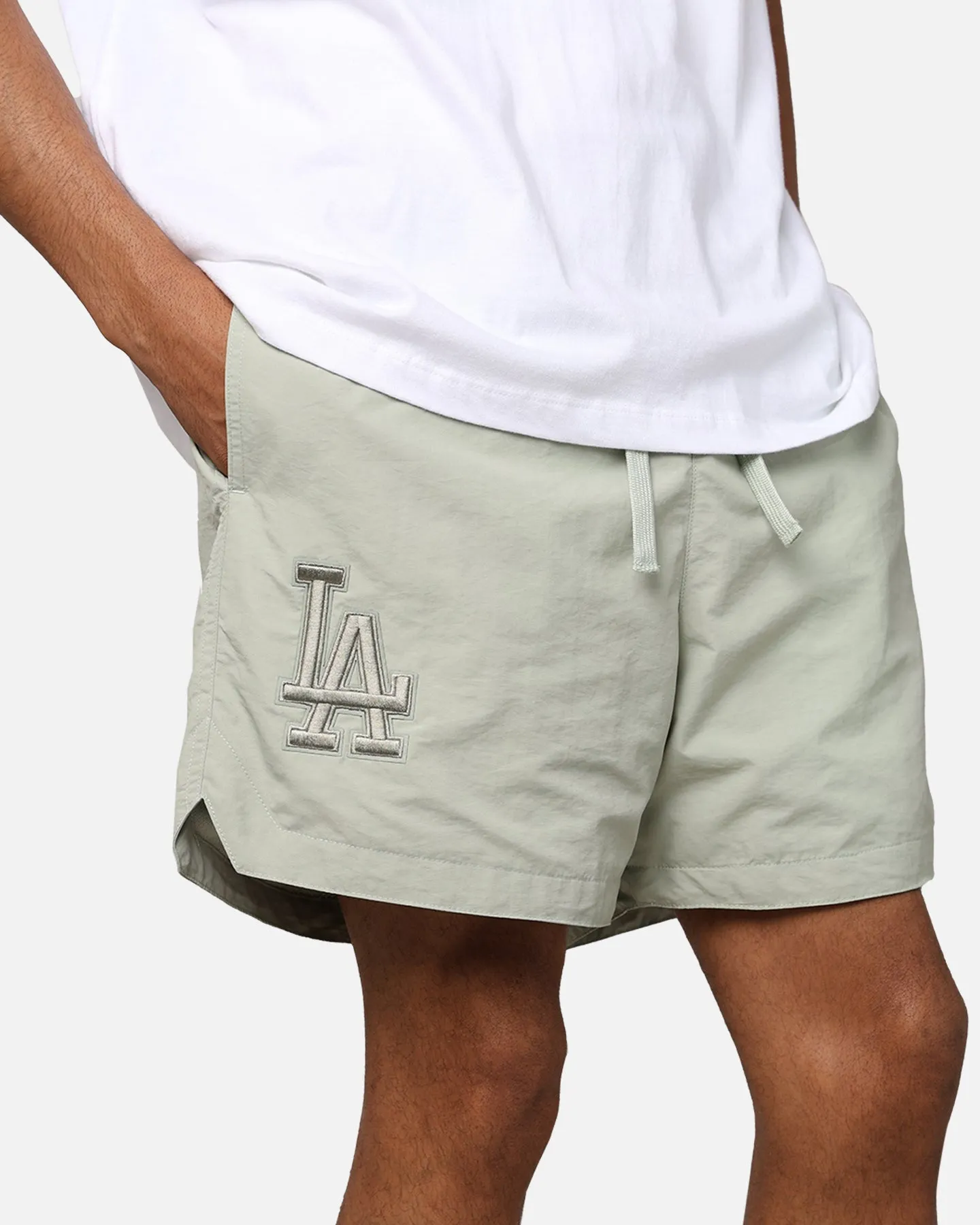 Abrasion Defying Knee Patches rayon fabric Pro Standard Los Angeles Dodgers Neutral 2.0 Shorts Moss