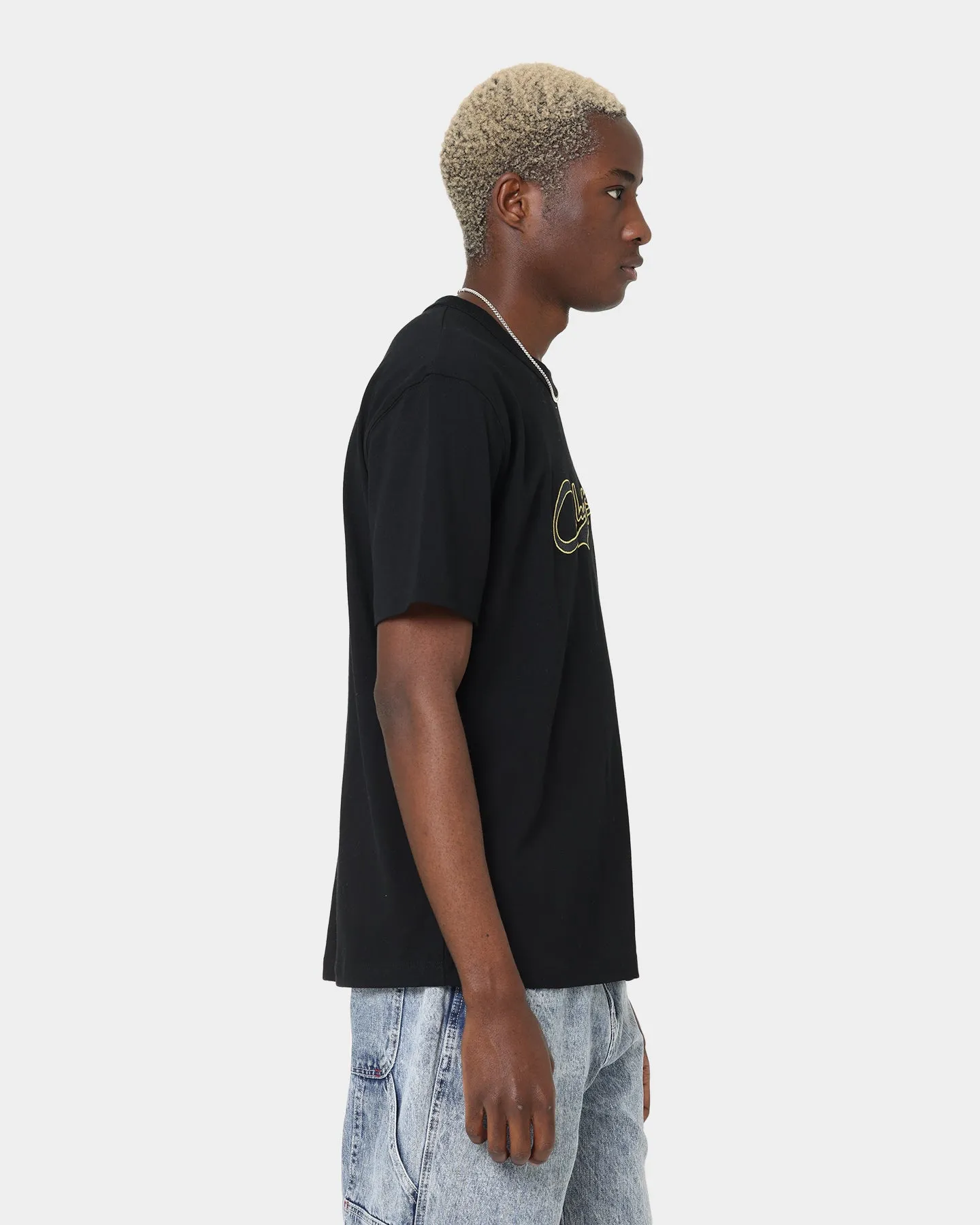 Champion Heritage Collegiate T-Shirt Black/Gold Summer cool Casual Everyday
