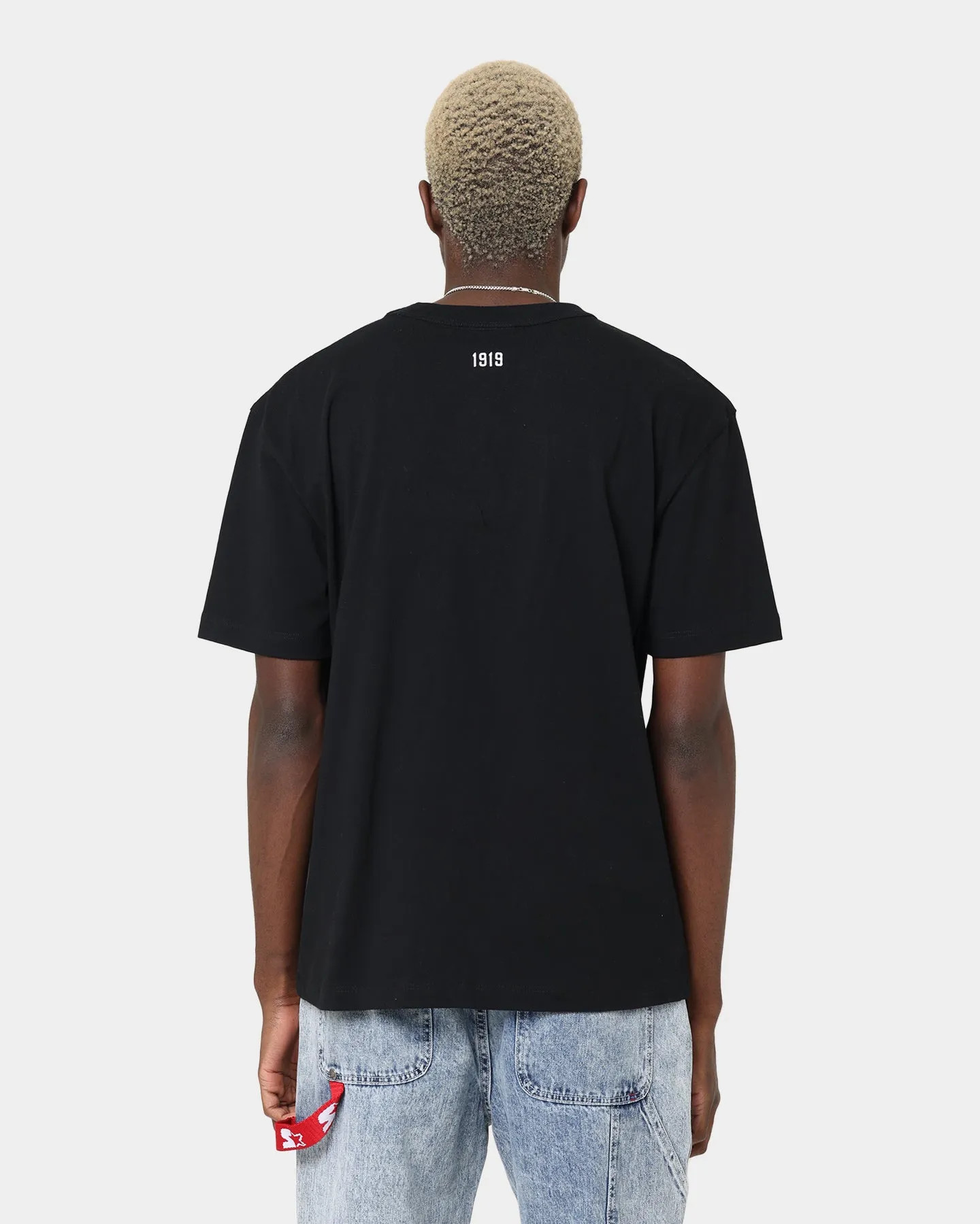 Champion Heritage Collegiate T-Shirt Black/Gold Soft Touch Fabric Everyday Trend