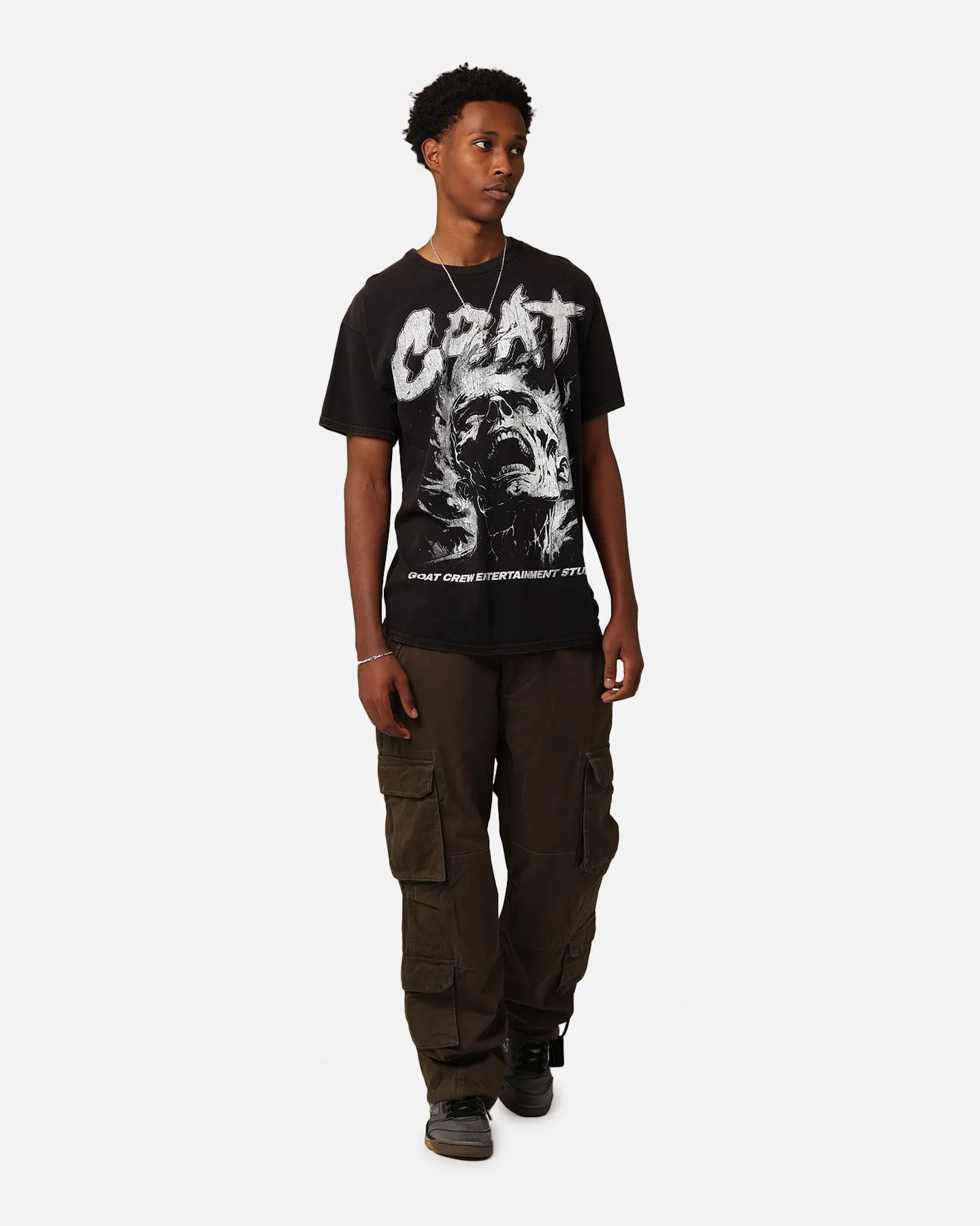 Goat Crew Pain Studios T-Shirt Black Wash Perfect Layering