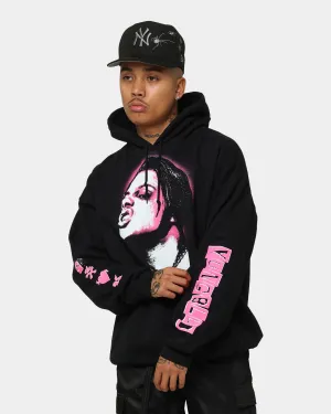 YUNGBLUD Icons Face Hoodie Black football attire