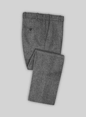 Chic Look Wear Luxury Fit Harris Tweed Barley Gray Pants