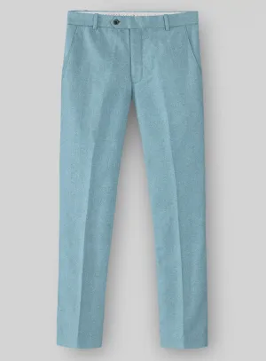 Smart Layering Refined Wear Naples Light Blue Tweed Pants
