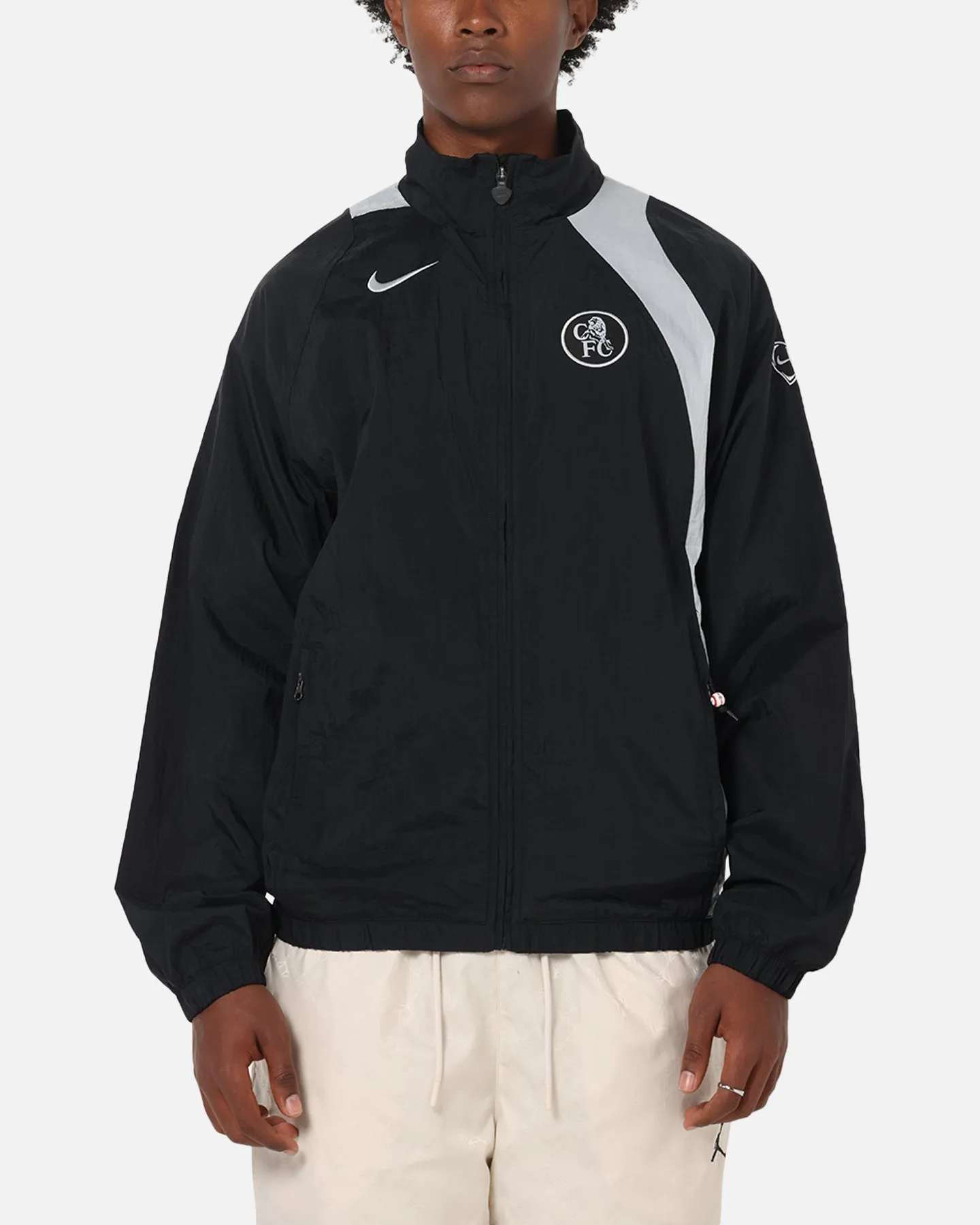 Nike Chelsea FC Total 90 Track Jacket Black/Silver Congratulate Possibility