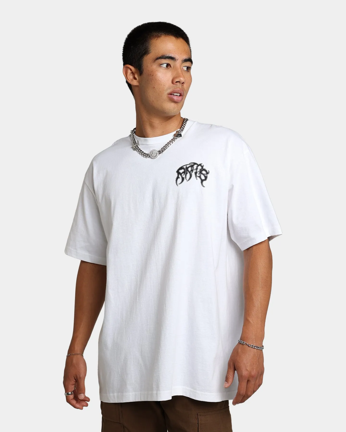 Outdoor Style Rats Get Fat X Funeral French FF Reaper T-Shirt White