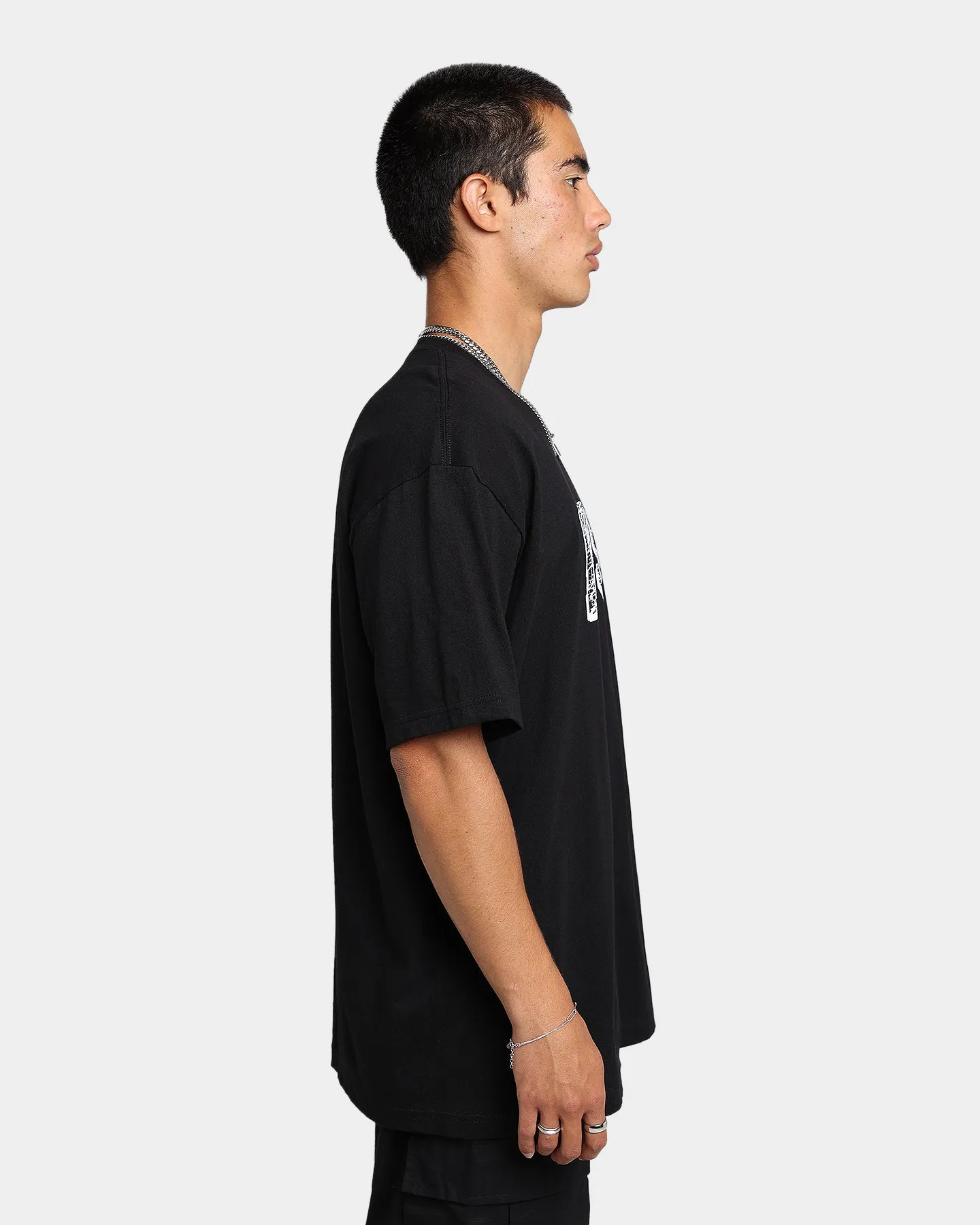 Rats Get Fat Brick T-Shirt Black Vintage Style