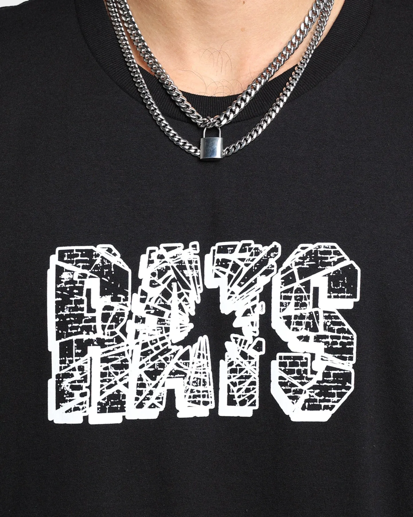 Rats Get Fat Brick T-Shirt Black Essential Clothing Stylish Wearable