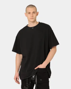 RibbedNeckBanding Seamless construction The Anti Order Anti Essential Oversized T-Shirt Black