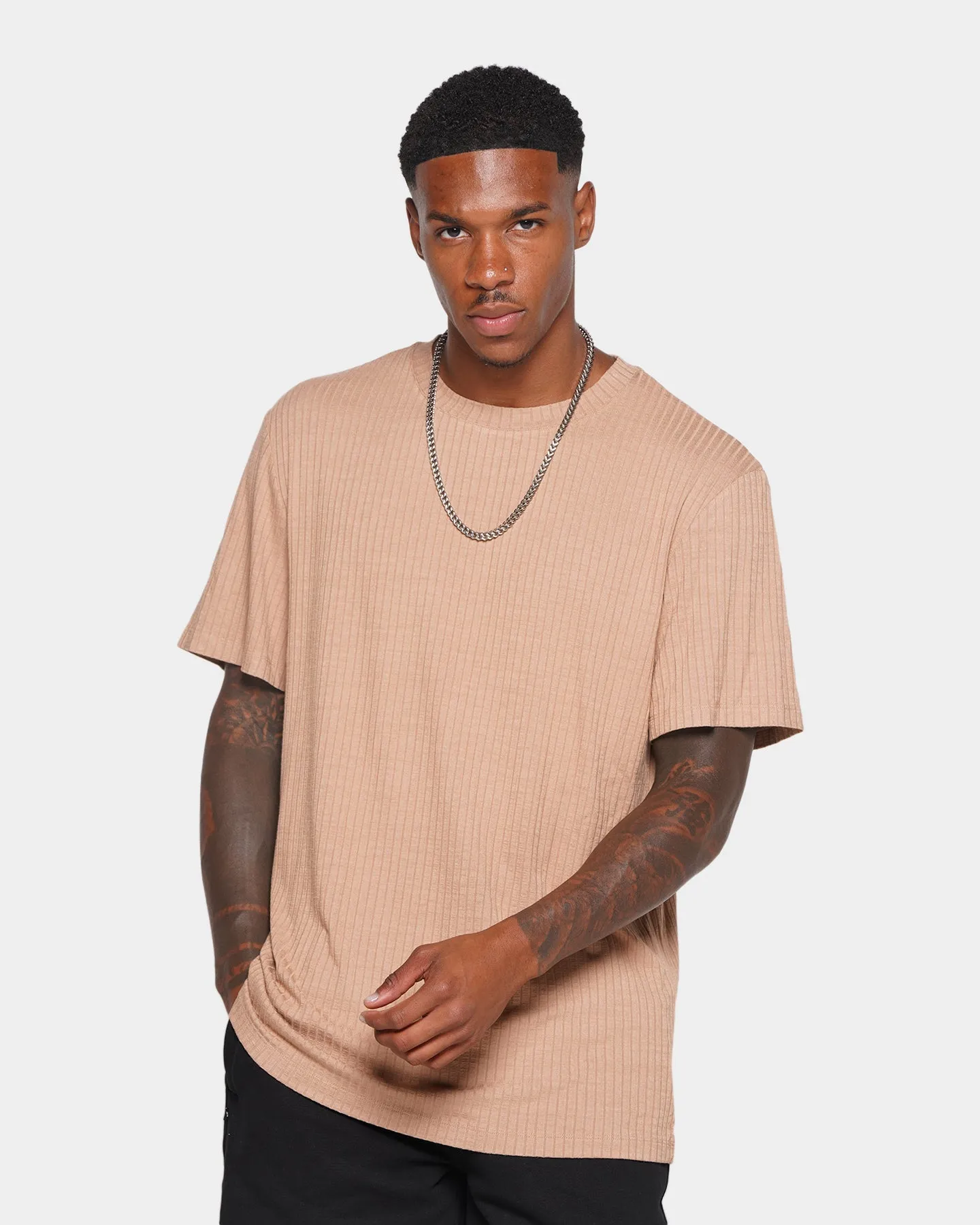 XXIII Malik Knit T-Shirt Brown Wool combination Cozy And Stylish