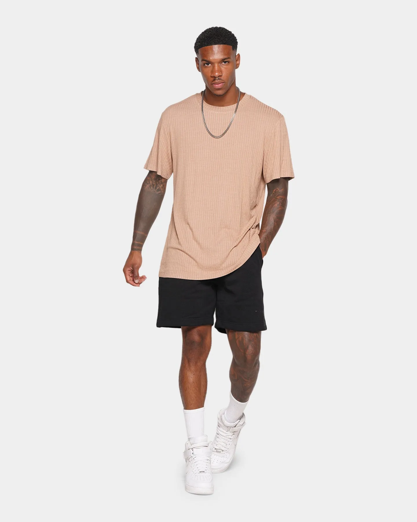 XXIII Malik Knit T-Shirt Brown Moisture Management