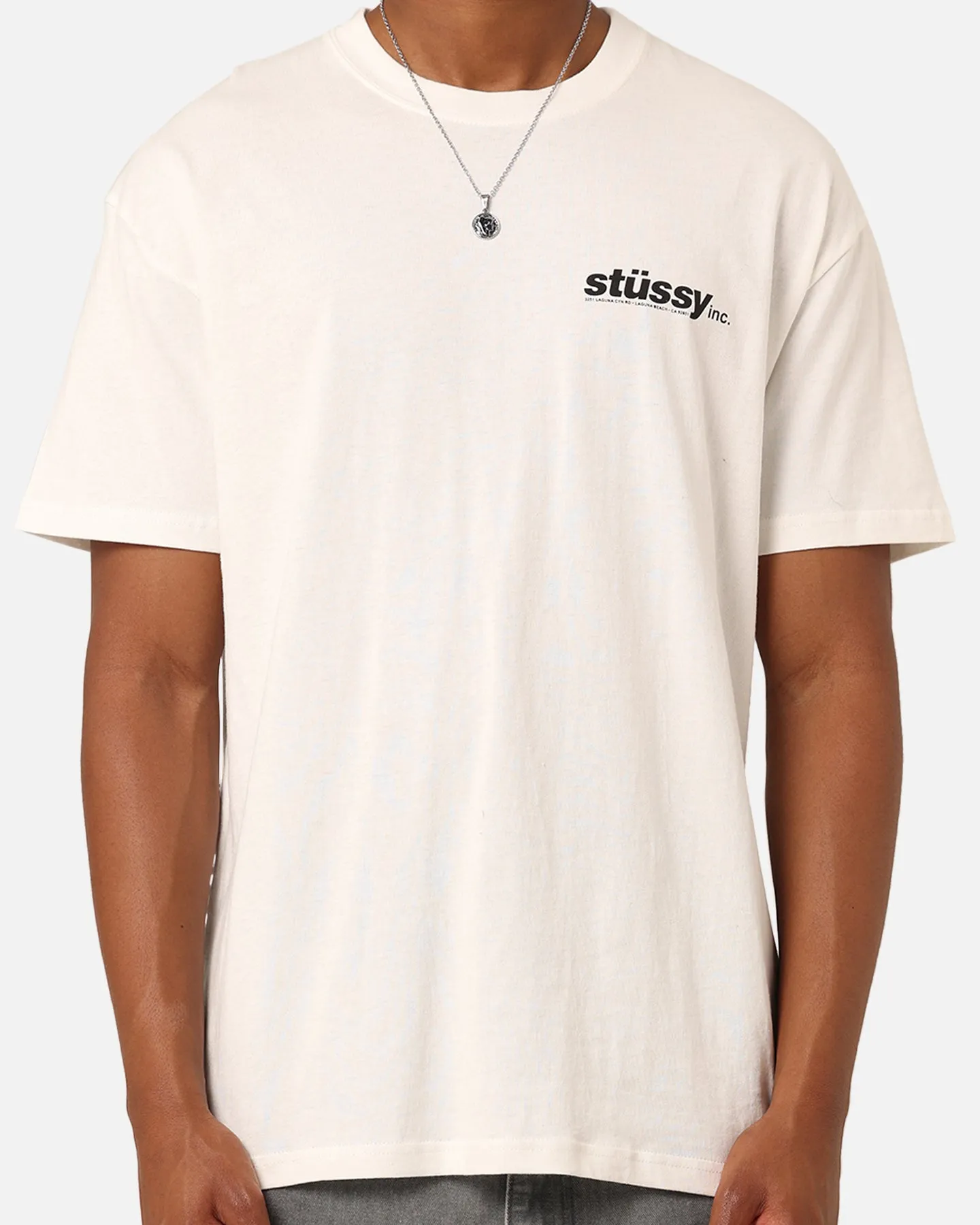 Athletic and Cool Casual Wear Stussy INC LCB T-Shirt White