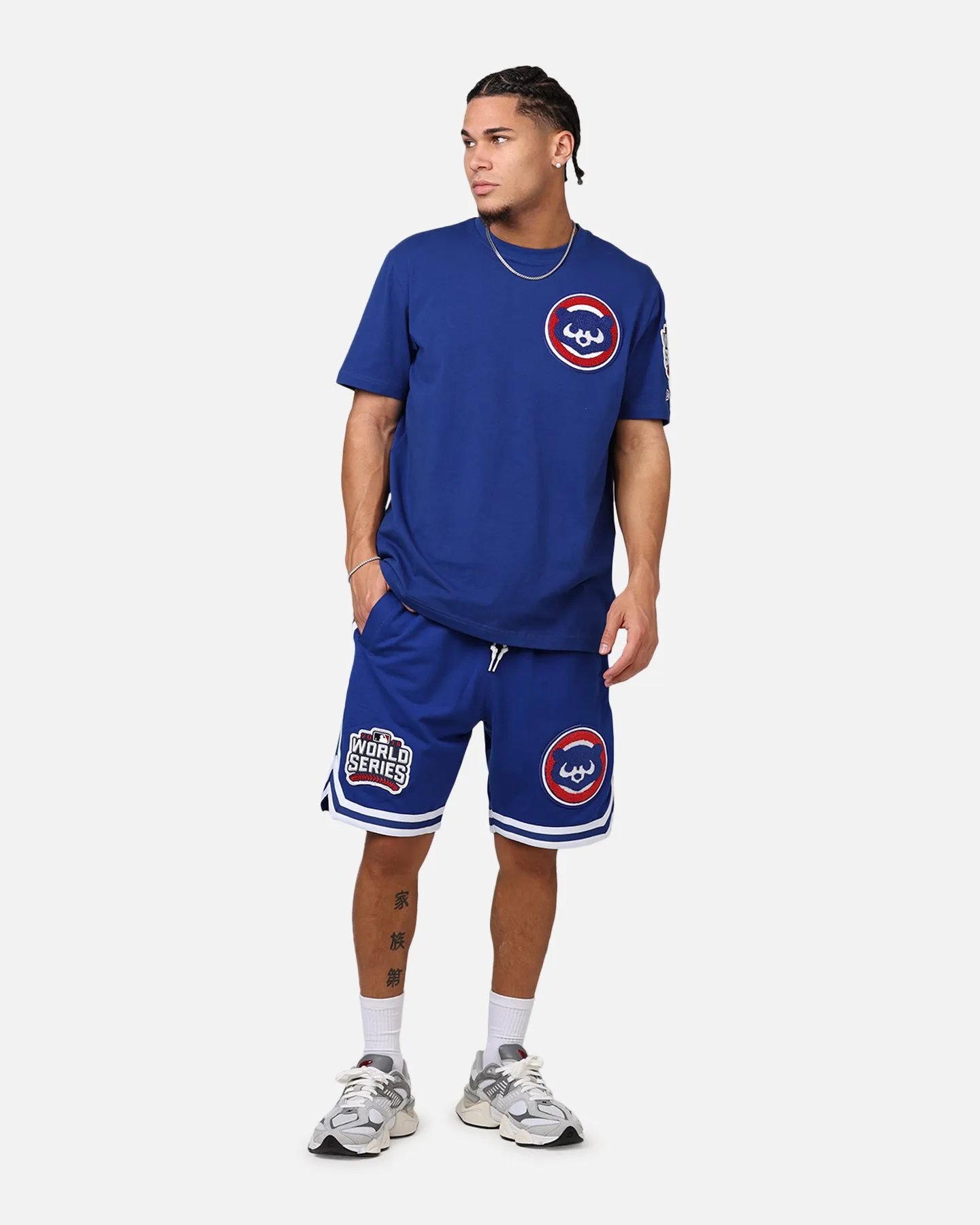 New Era Chicago Cubs 'Logo Select Official Team Colors' Shorts OTC Faux Leather