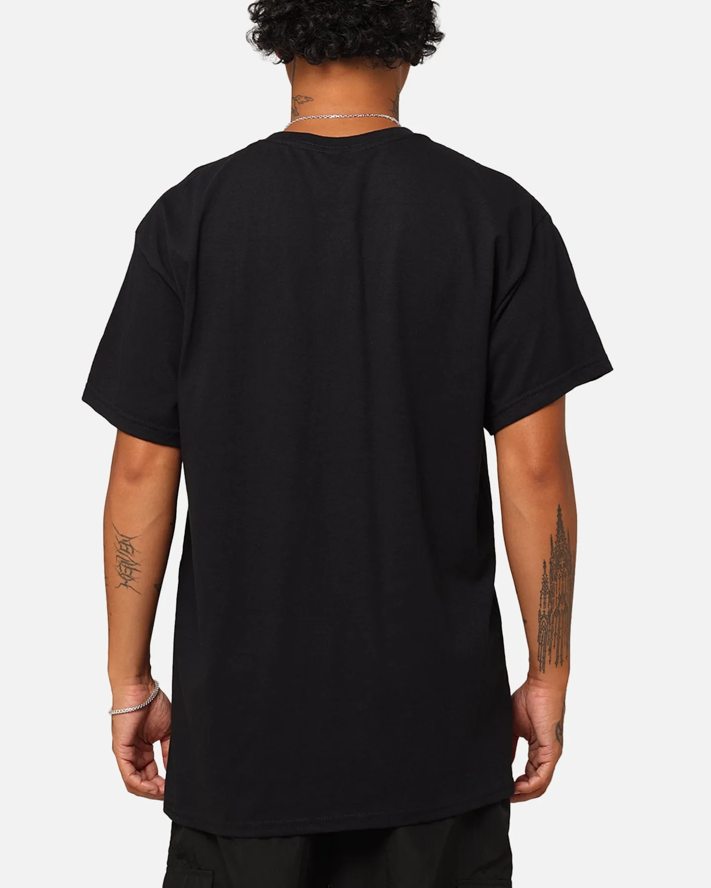 Majestic Athletic Los Angeles Rams Team Crest T-Shirt Black Casual Essentials Wear Street Casual Look