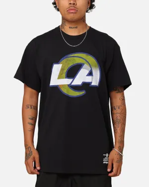 Majestic Athletic Los Angeles Rams Team Crest T-Shirt Black UV Protection Sustainable Packaging