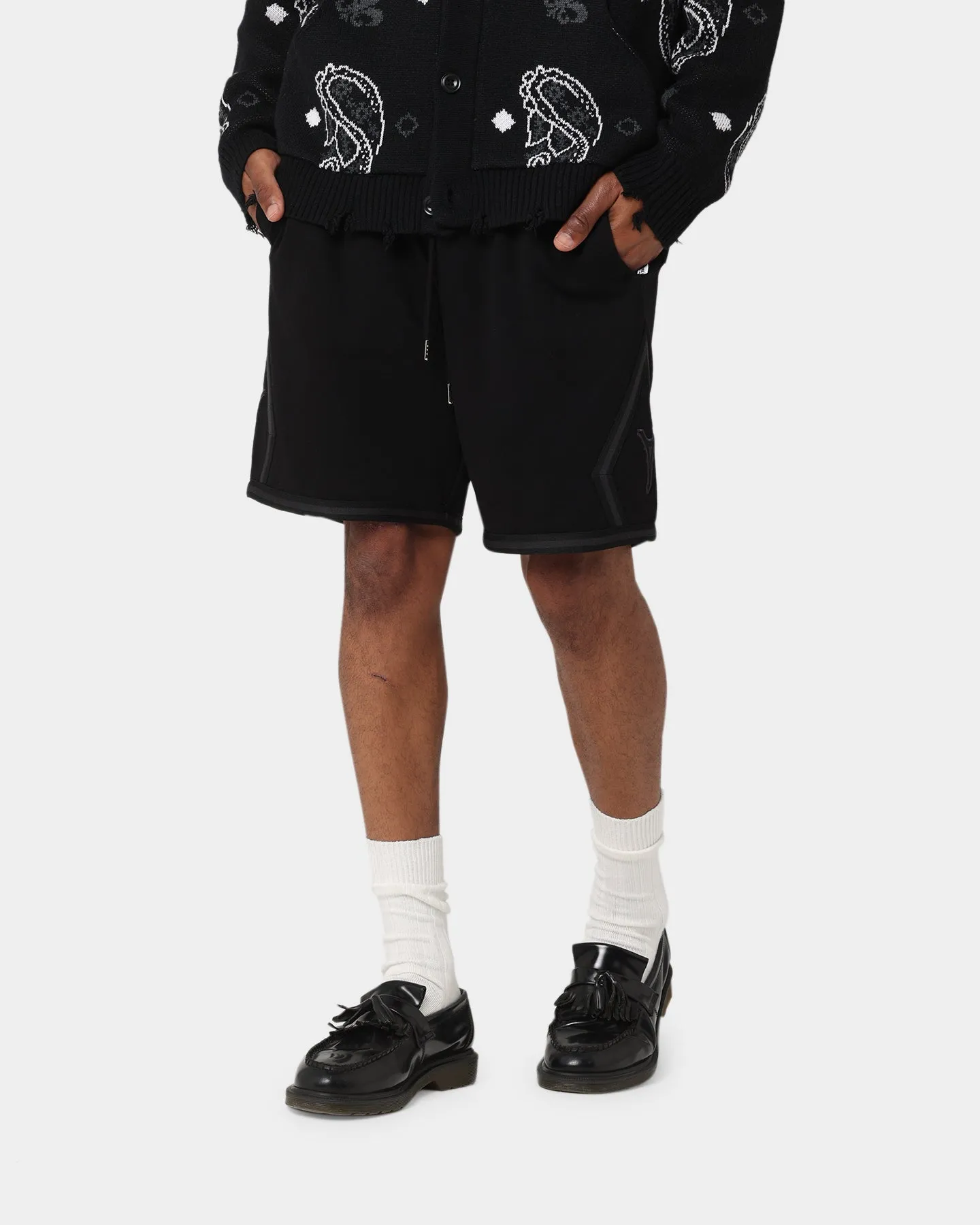 Functional Stretch Sleek Fit Carr?? Champs Fleece Ball Shorts Black
