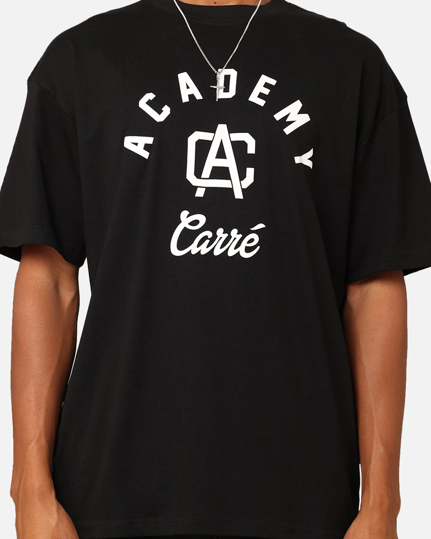 Ultimate Wear Comfy Look Carre CA Stamp T-Shirt Black