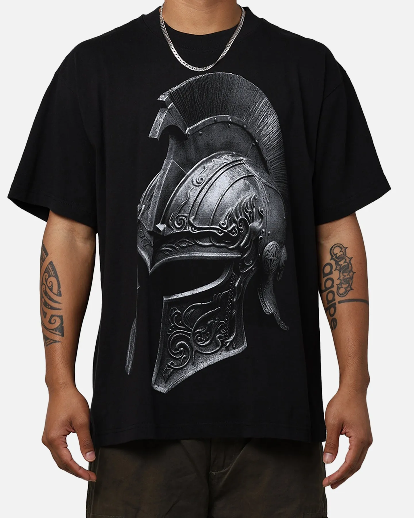 Saint Morta Gladiator T-Shirt Black Rayon blend
