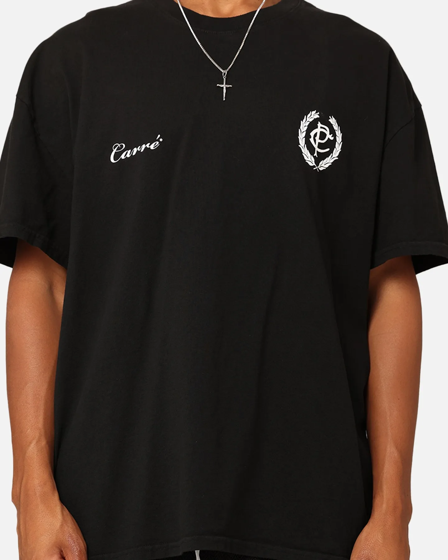 Carre CP Monogram T-Shirt Black Light Fashion Perfect Fit