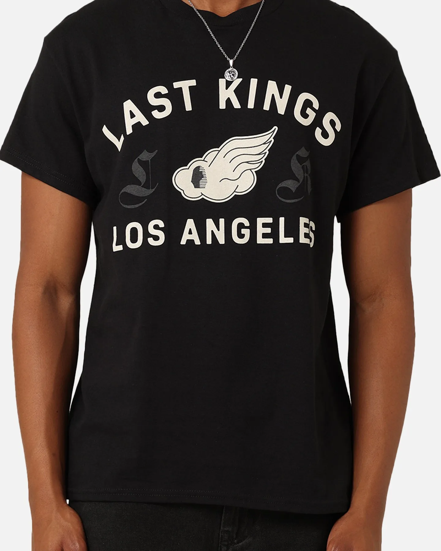 Last Kings Wings T-Shirt Black Sleek Fit Smart Outfit