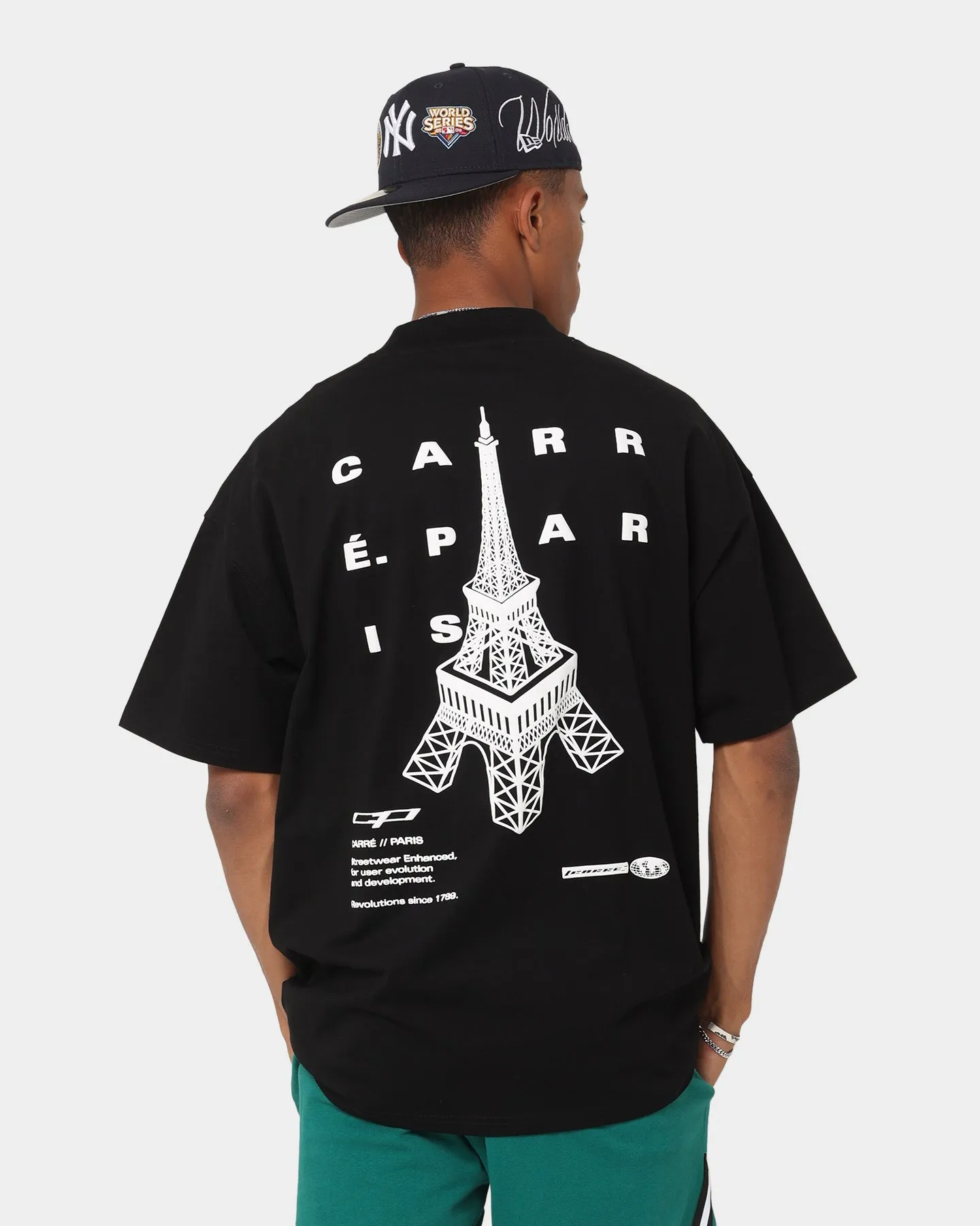 Moisture Management Technology funky Carr?? Enhanced Oversized T-Shirt Black