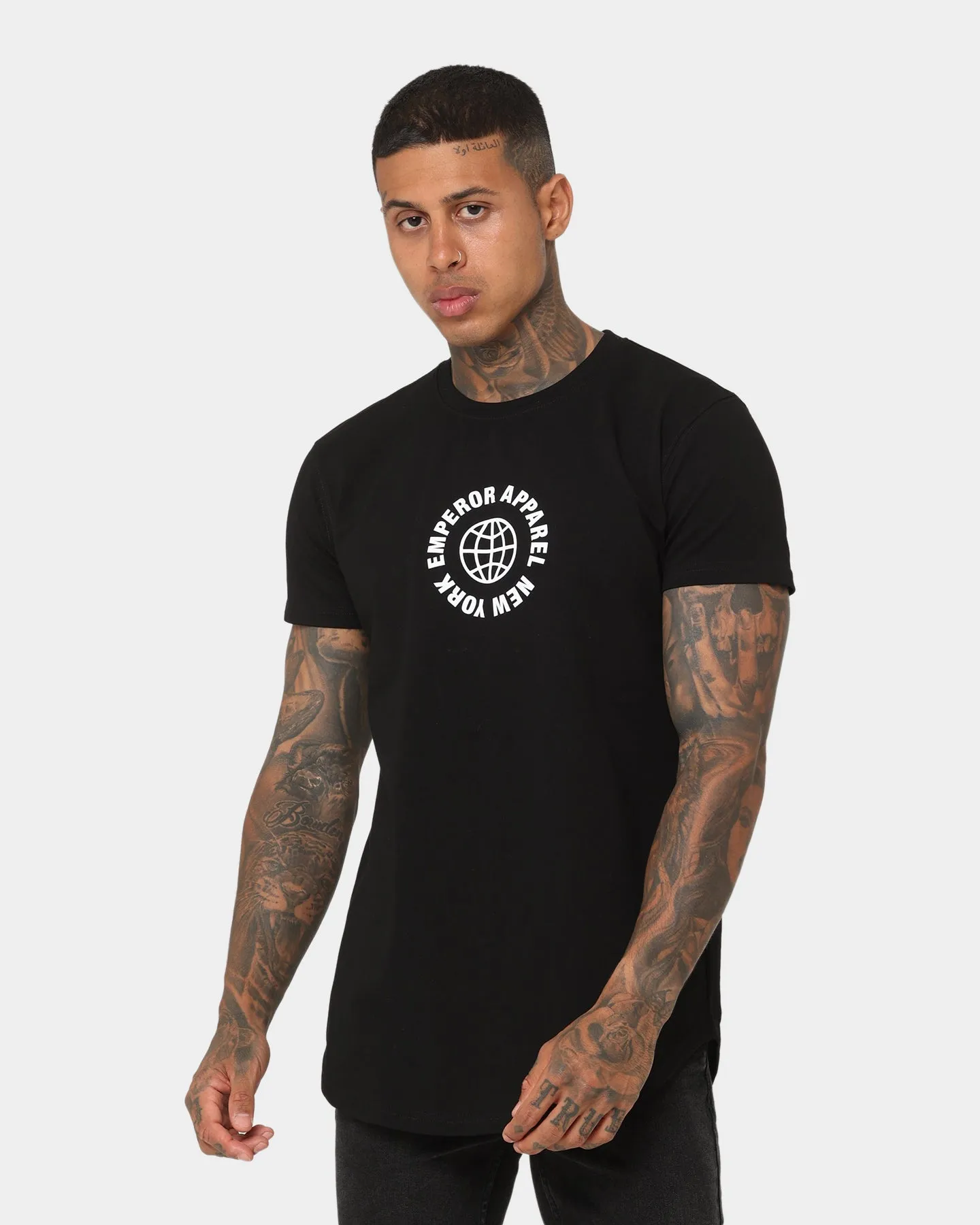 Emperor Apparel Globe After Dark T-Shirt Black Ultra Soft Finish