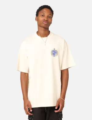 Carre Dice Club Oversized T-Shirt Off White Linen blend