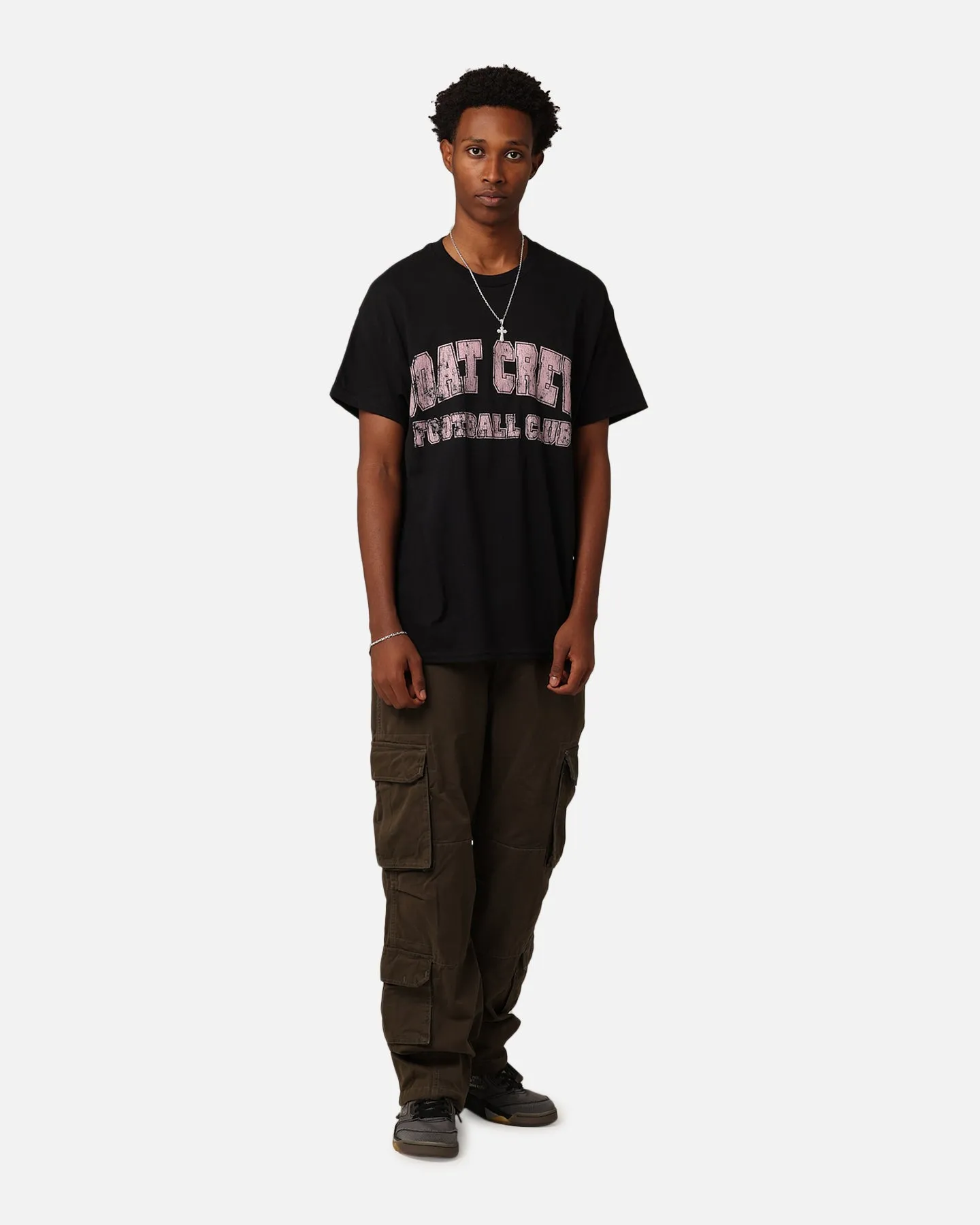 Goat Crew Football Club 10 T-Shirt Black Comfortable Casual dry cleanable
