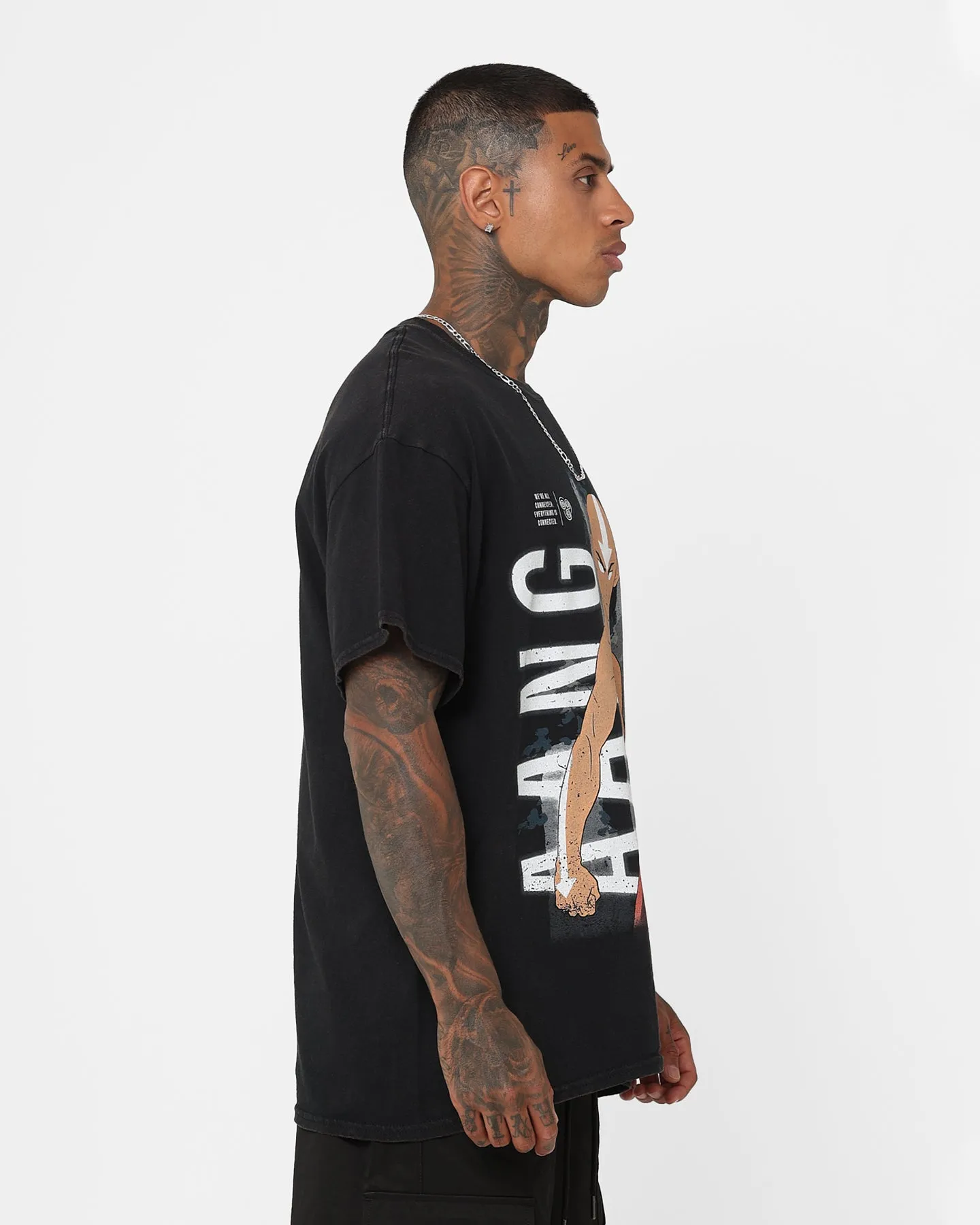 Goat Crew X Avatar: The Last Airbender Aang Vintage T-Shirt Black Wash Eco Friendly Material