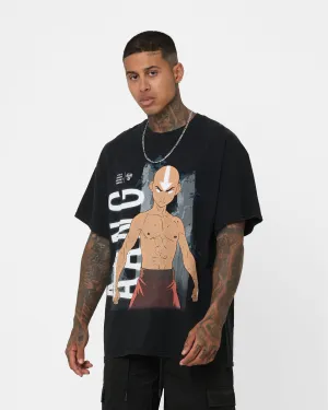 Goat Crew X Avatar: The Last Airbender Aang Vintage T-Shirt Black Wash dry cleanable