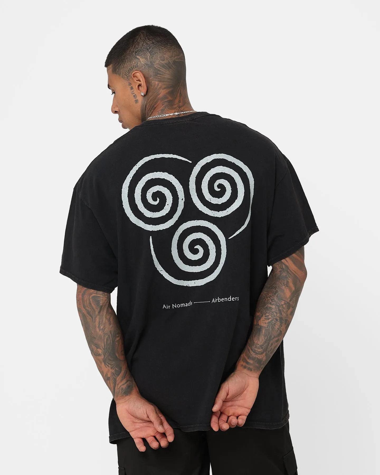 Goat Crew X Avatar: The Last Airbender Aang Vintage T-Shirt Black Wash Bold Look