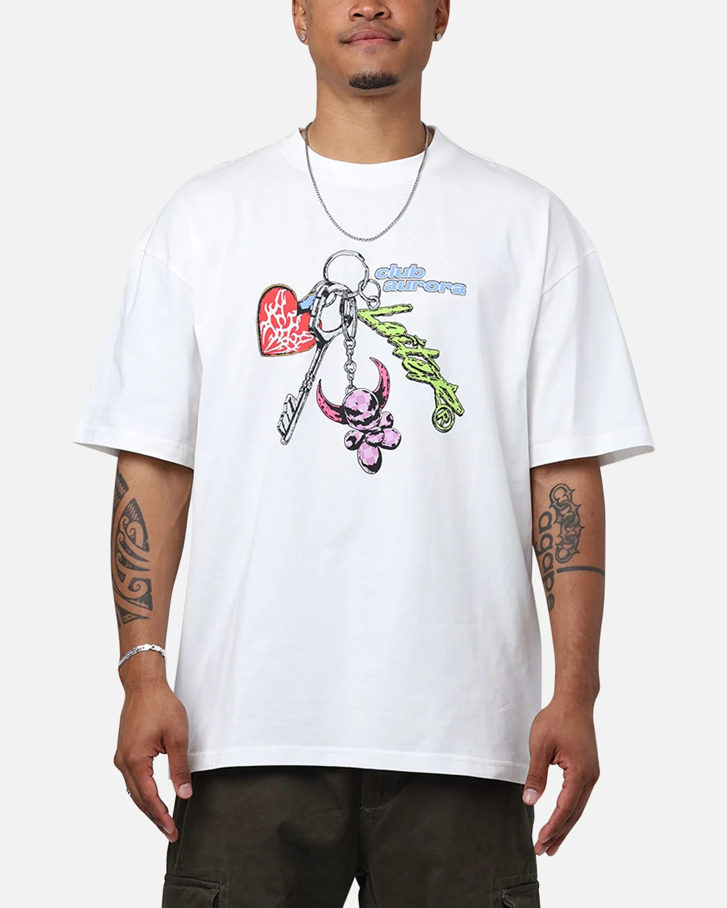 Loiter Key Bump T-Shirt Off-White Functional Side Gussets